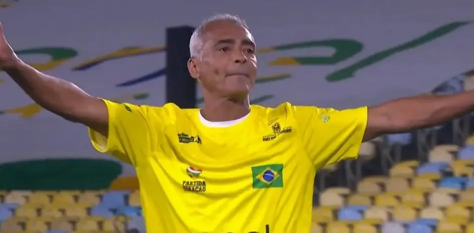 Romário brilhou no jogo beneficiente