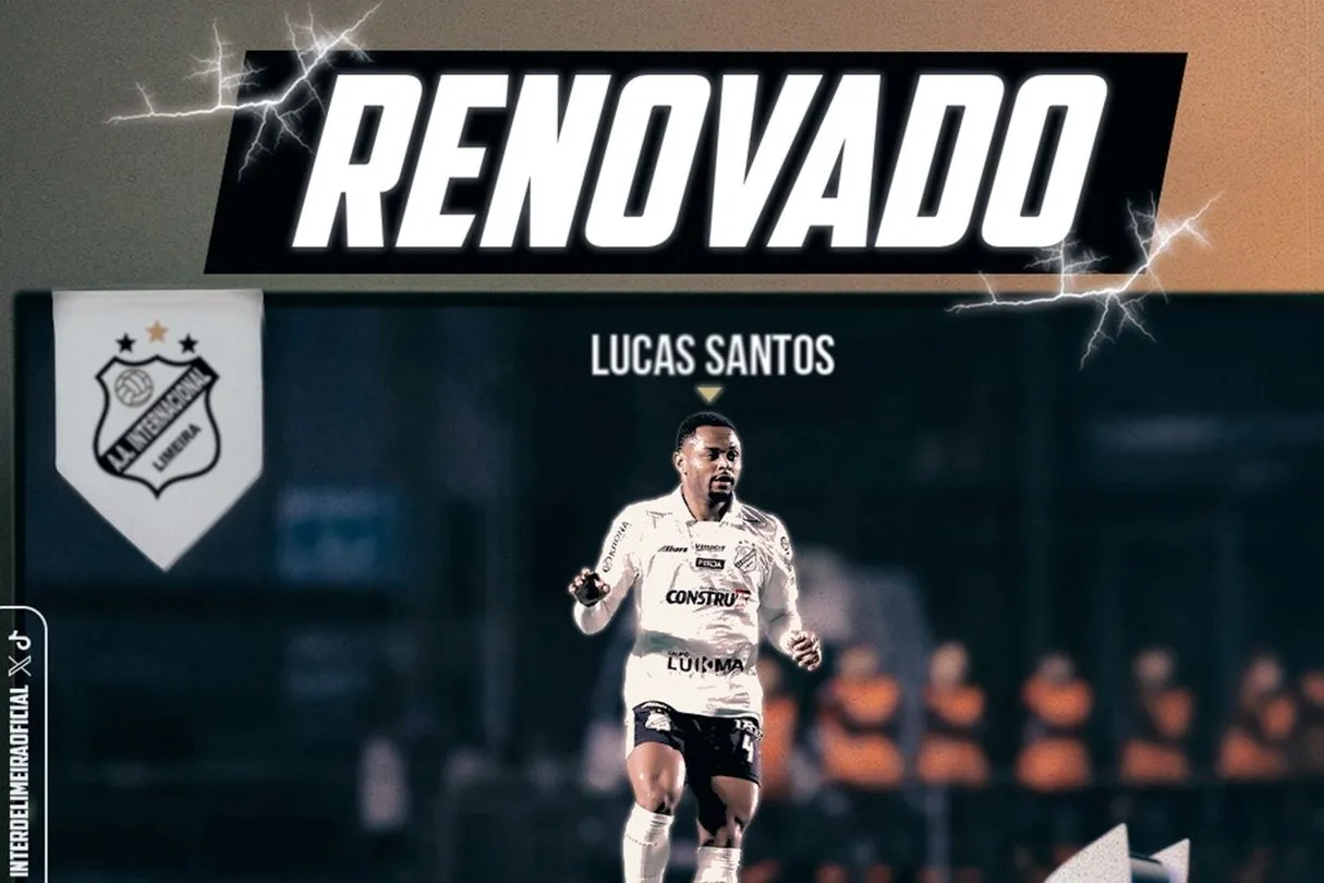 Inter de Limeira renova contrato do zagueiro Lucas Santos