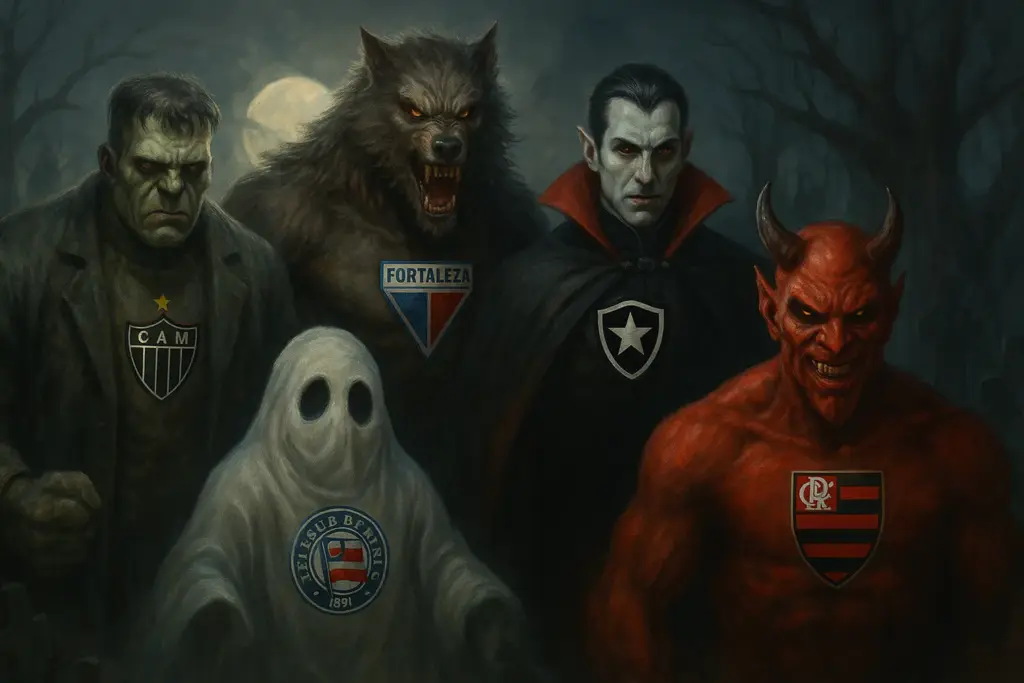 Halloween da Série A: confira qual personagem de terror representa cada clube, segundo a IA