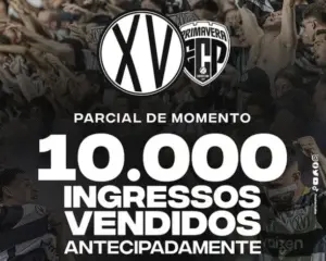 XV de Piracicaba vende 10 mil ingressos para a final da Copa Paulista