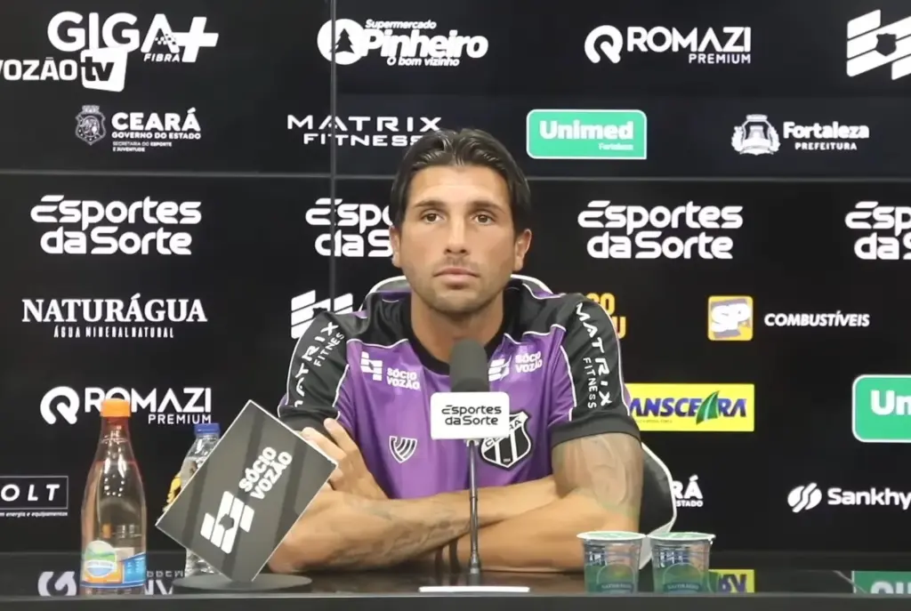 Lucas Mugni revela condições para renovar com o Ceará no fim da temporada 2 Lucas Mugni revela condições para renovar com o Ceará no fim da temporada (Foto: Reprodução/TV Vozão Ceará)