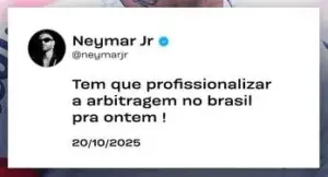 Neymar após pênalti contra Santos: 