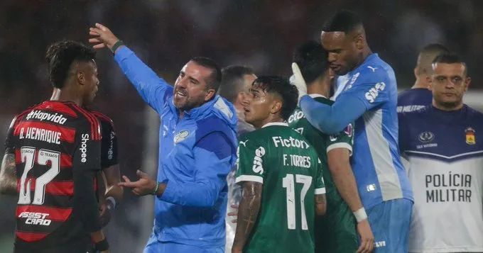 Wilton Sampaio detalha expulsões de Flamengo x Palmeiras em súmula: 'Veio aqui roubar a gente'