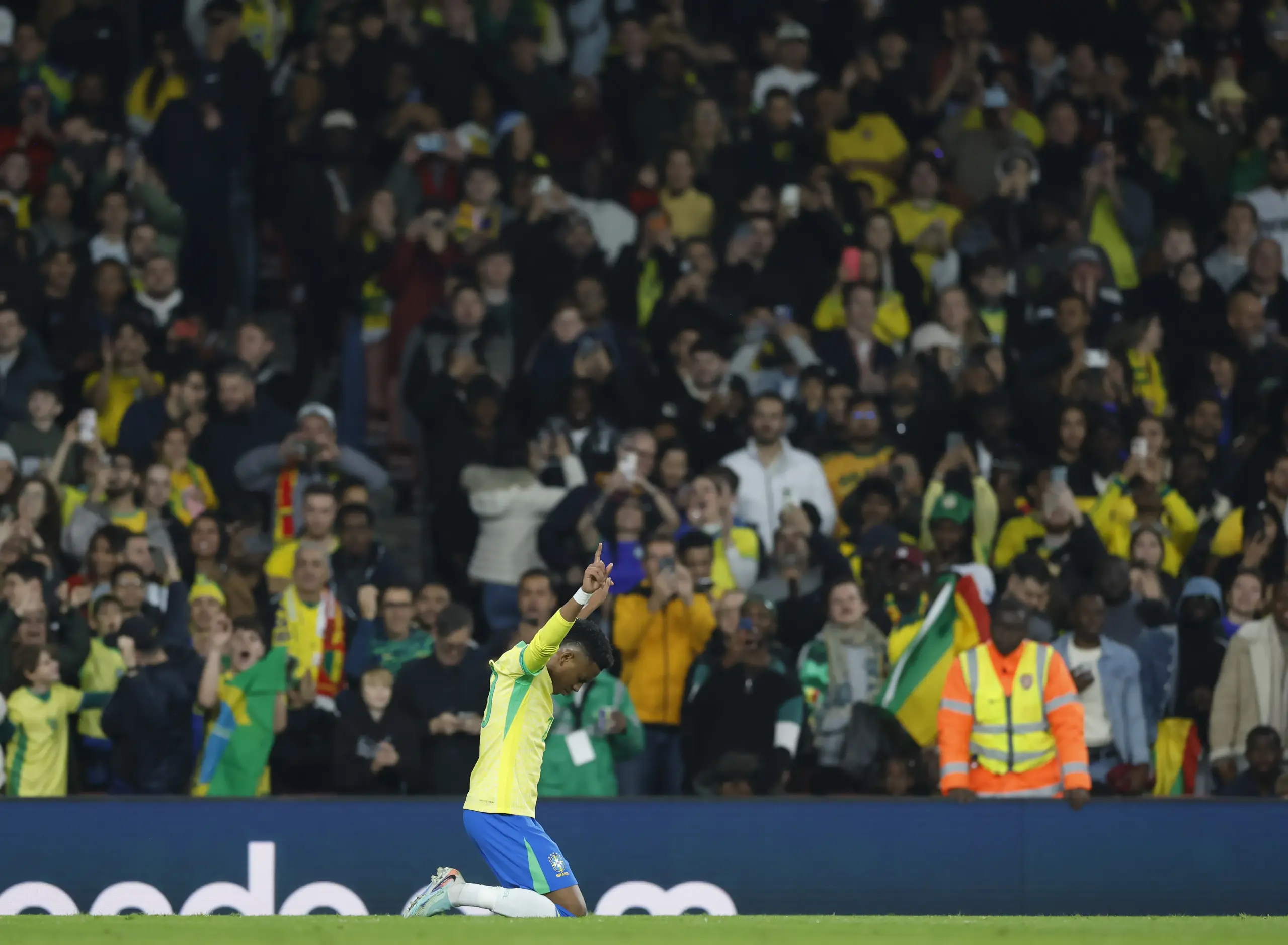 Estevão abriu o placar do Brasil contra Senegal