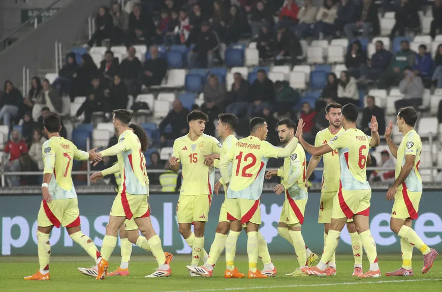 ELIMINATÓRIAS EUROPA: Espanha goleia a Geórgia e encaminha vaga na Copa do Mundo