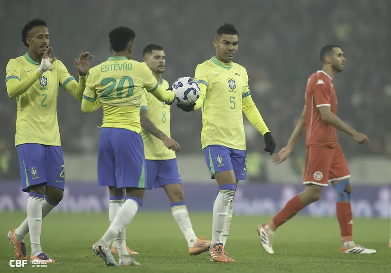 Ancelotti explica troca no pênalti, admite início ruim do Brasil e dá pistas da lista para Copa (Foto: Rafael Ribeiro/CBF)