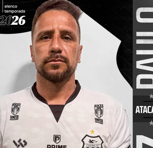 Pernambucano: Central-PE confirma renovação de atacante para a temporada de 2026