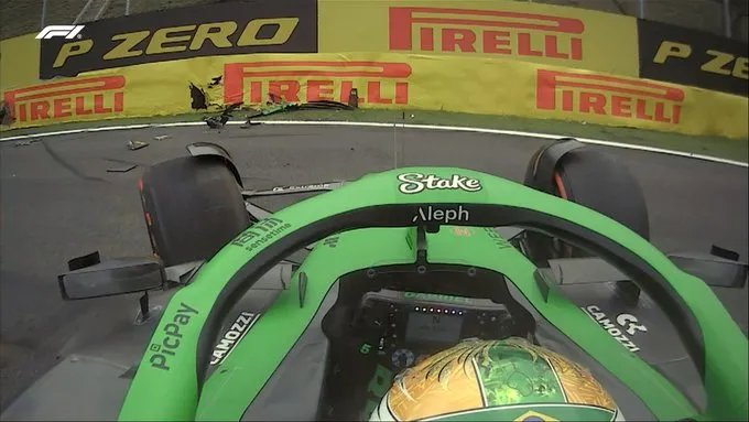 F-1: Bortoleto bate na 1ª volta e se despede do GP de São Paulo