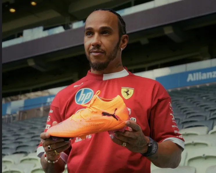 Hamilton recebe presente especial de Neymar antes do GP de SP