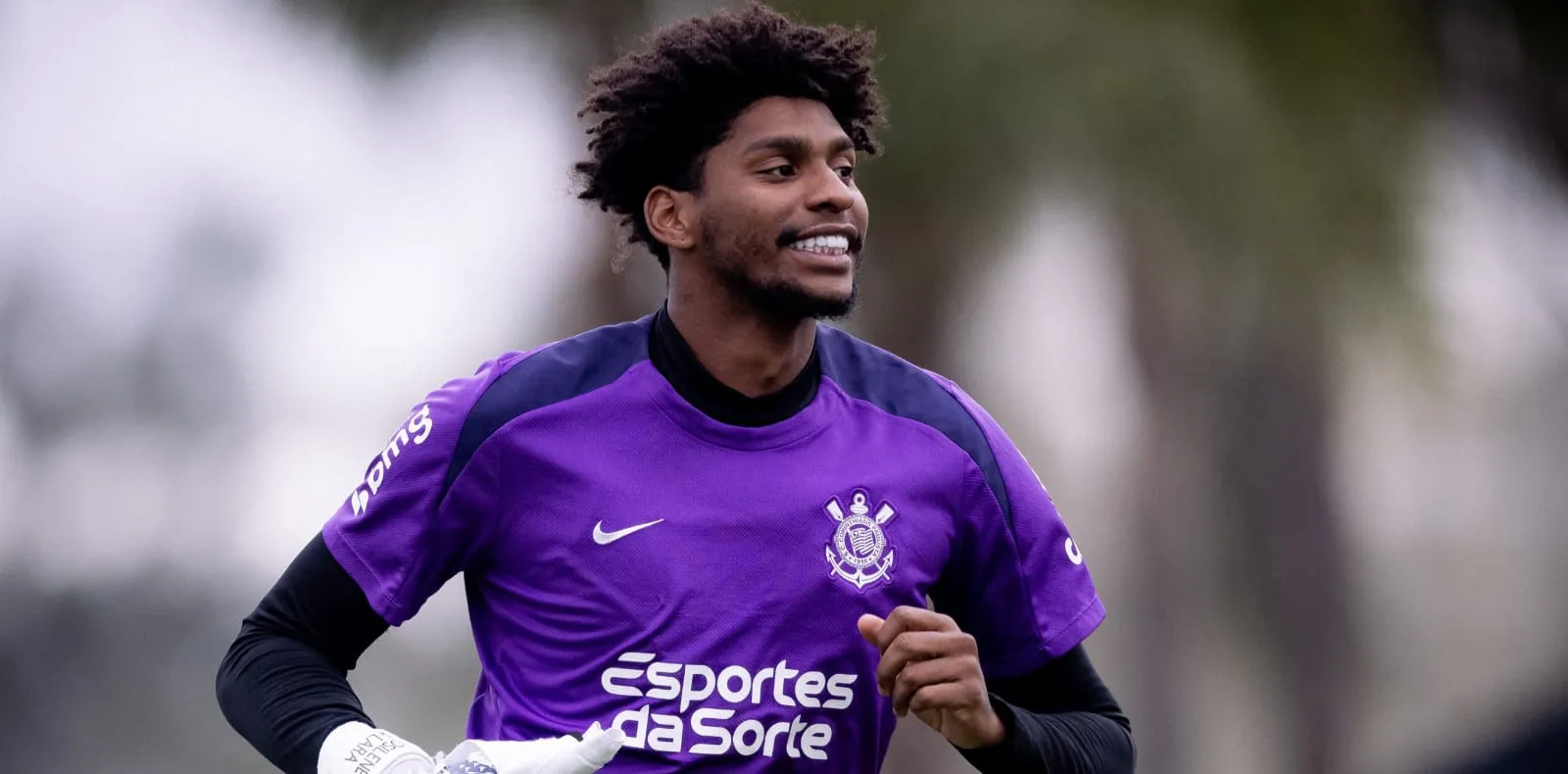 Hugo Souza durante treino do Corinthians (Foto: Rodrigo Coca-SCCP)