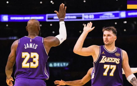 Doncic e LeBron lideram Lakers na vitória sobre Clippers na NBA Cup
