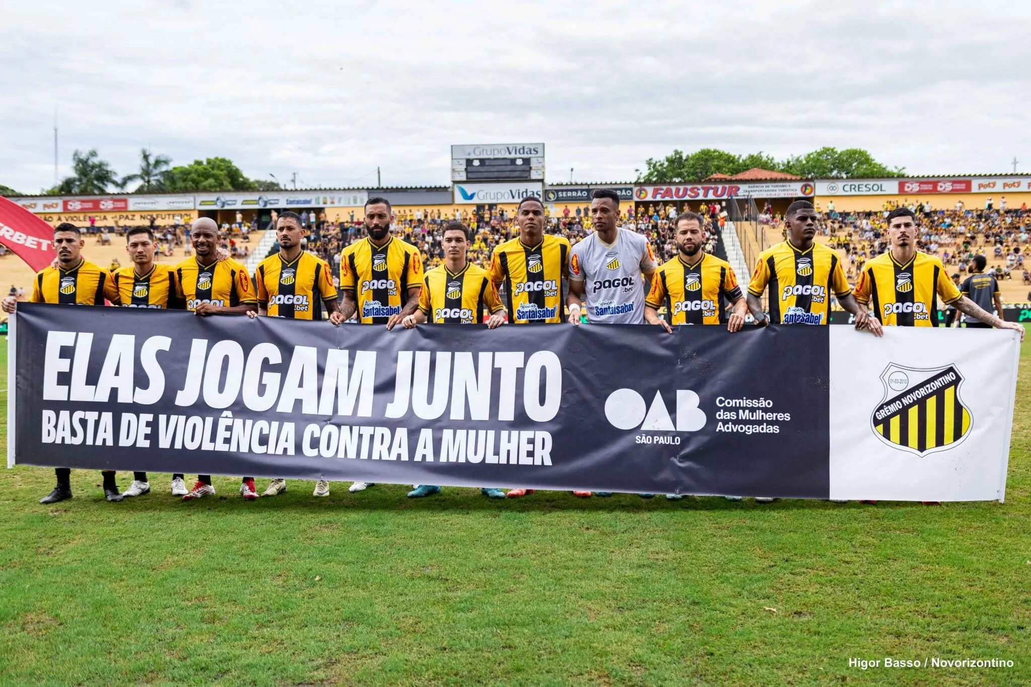 Série B: Novorizontino e OAB unem forças contra a violência à mulher