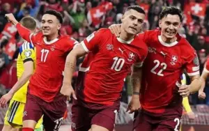 Suíça leva susto, mas goleia Suécia e fica perto de vaga na Copa