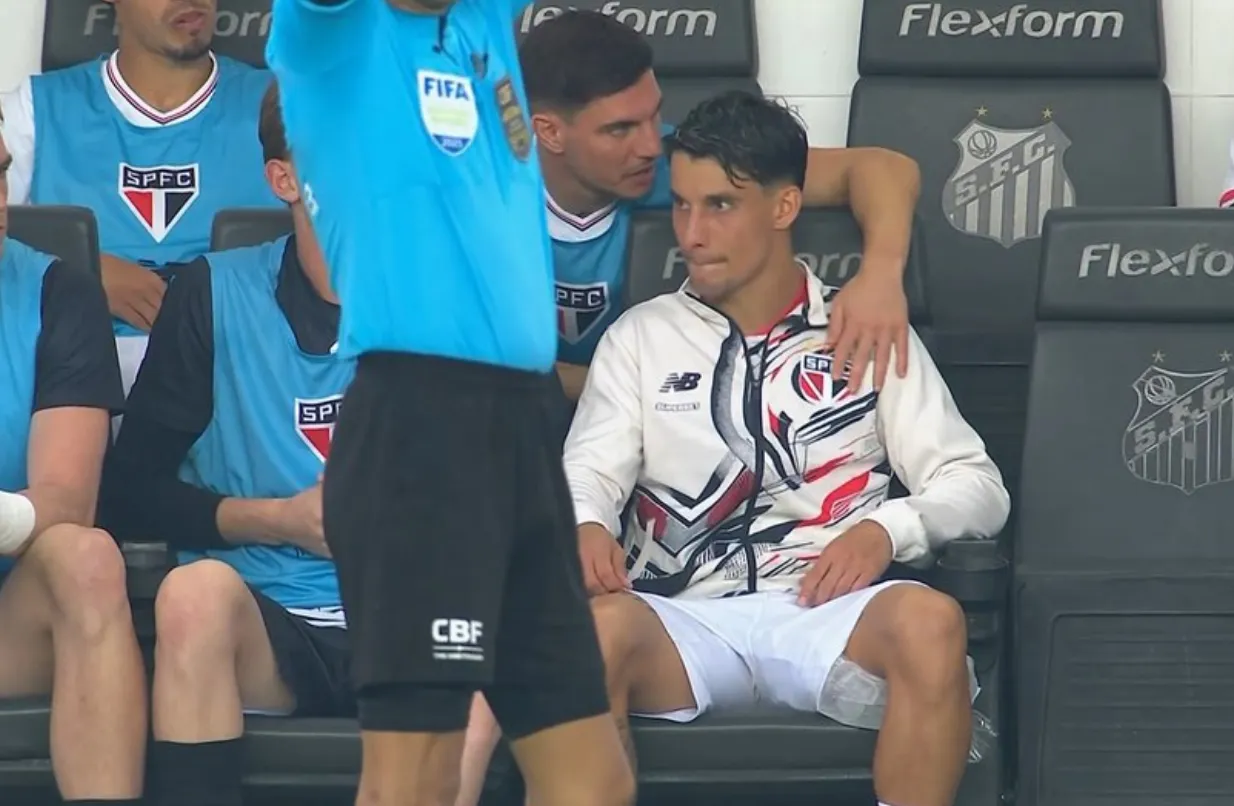 Ferreirinha tem lesão confirmada e vira dúvida no São Paulo para o jogo contra o Fluminense
