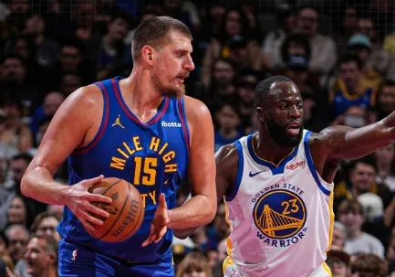Nikola Jokic flerta com ‘triple-double’ e Denver Nuggets domina os Warriors sem Stephen Curry