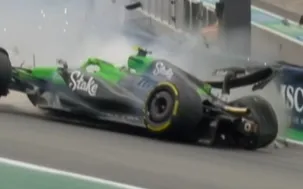 Bortoleto é liberado após batida, mas danos no carro podem fazê-lo perder classificatório em SP