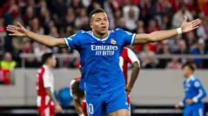 LIGA DOS CAMPEÕES: Mbappé brilha em vitória do Real sobre o Olympiakos; PSG bate Tottenham