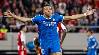 LIGA DOS CAMPEÕES: Mbappé brilha em vitória do Real sobre o Olympiakos; PSG bate Tottenham
