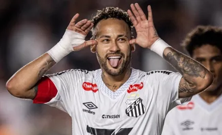 Neymar tira o Santos do Z4