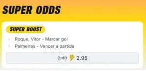 Superbet oferece Odds de 2.95 por gol de Vitor Roque. Veja!