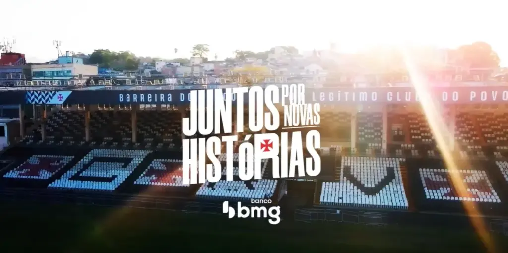 Vasco renova parceria com Banco Bmg até 2028 e lança nova campanha