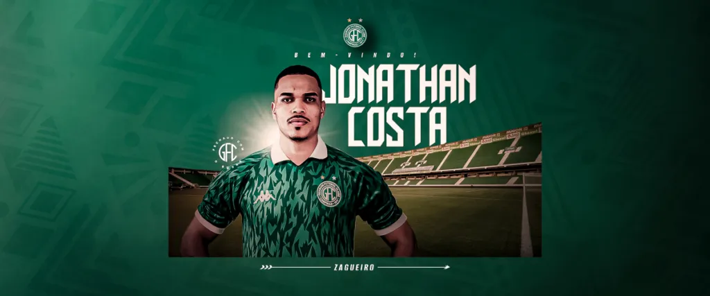 Zagueiro Jonathan Costa é o novo reforço do Bugre - Foto: Divulgação/Guarani FC