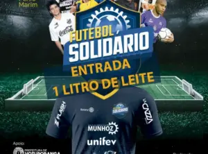 Futebol Solidário na Arena Plínio Marin, em Votuporanga