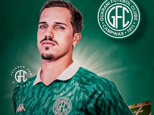 Atacante Guilherme Cachoeira - Foto: Divulgação/Guarani FC