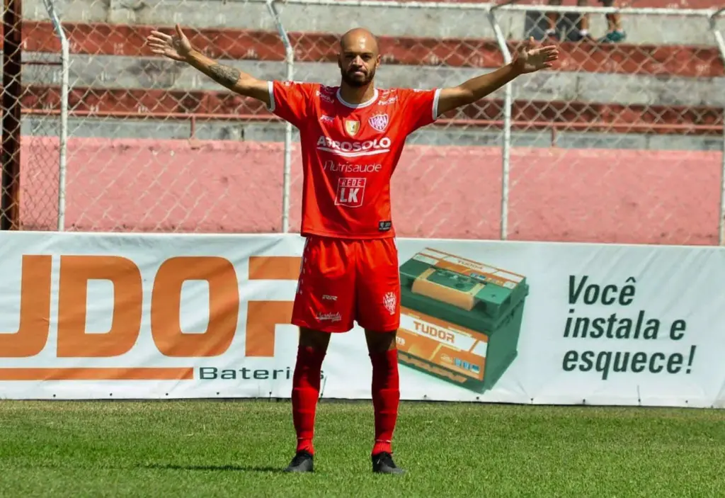 Centroavante Carlão - Foto: Bruno Freitas / EC Noroeste