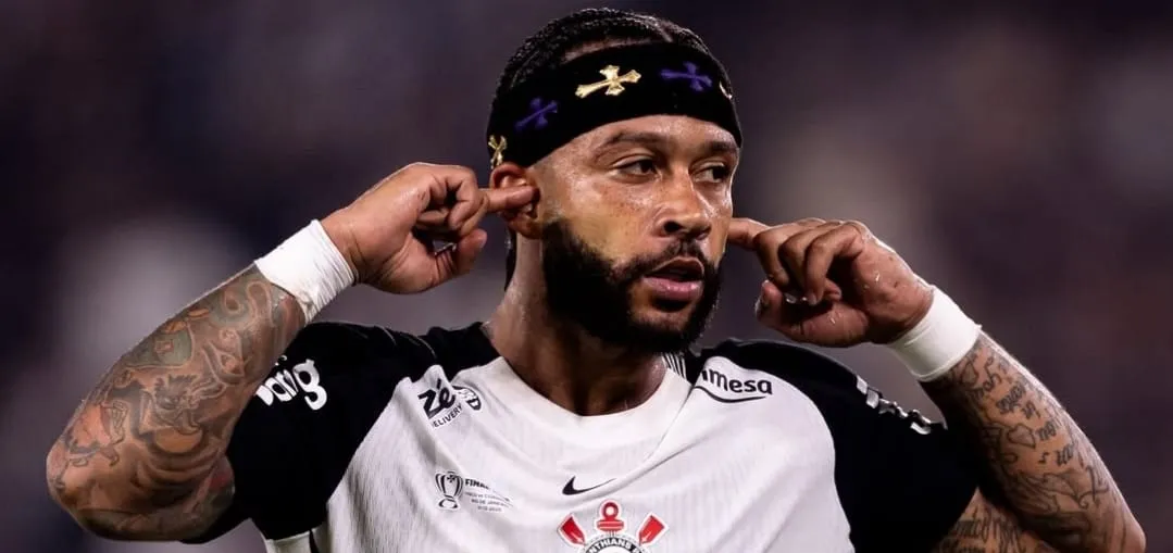 Memphis Depay em ação pelo Corinthians (Foto: Rodrigo Coca-SCCP)