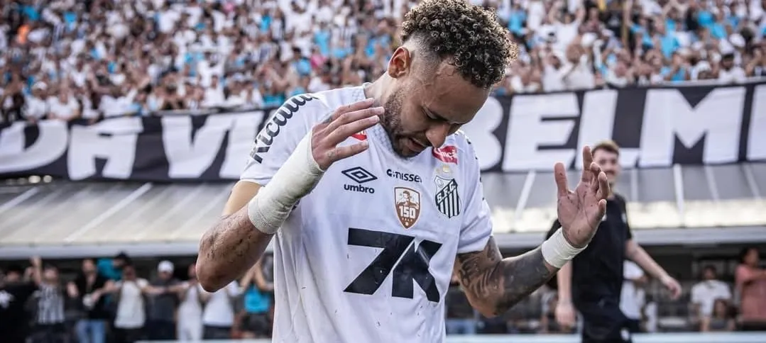Neymar em ação (Foto: Raul Baretta-Santos FC)