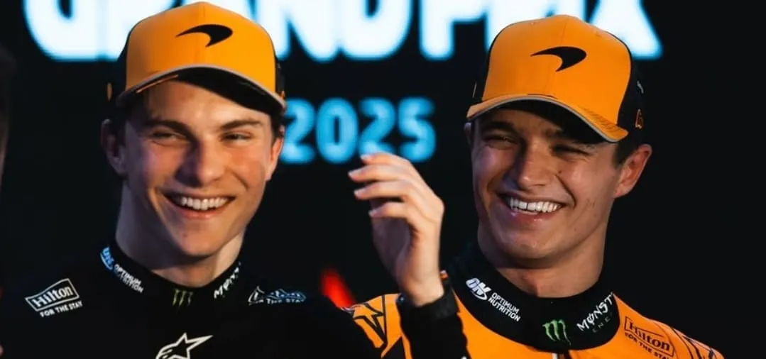 Oscar Piastri e Lando Norris (Foto: Divulgação-Mclaren)