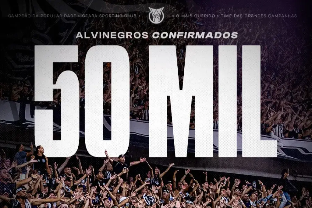 Ceará confirma 50 mil torcedores para decisão contra o Palmeiras 2 Ceará confirma 50 mil torcedores para decisão contra o Palmeiras (Foto: Divulgação)
