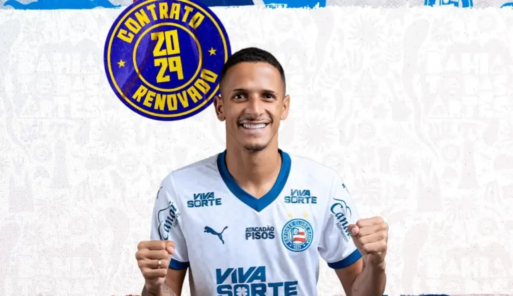 Luciano Juba renova com o Bahia e mira seleção brasileira