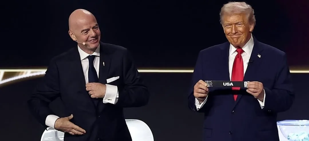 Gianni Infantino ao lado de Donald Trump (Foto: Divulgação-Fifa)
