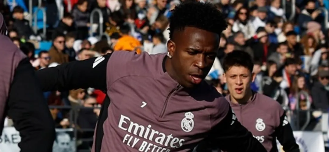 Vinícius Júnior durante treino (Foto: Divulgação-Real Madrid)