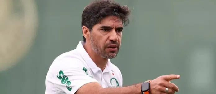 Abel Ferreira durante treino (Foto: Cesar Greco-Palmeiras)