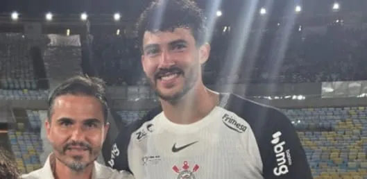 Gustavo Henrique e o empresário LuiS Carvalho