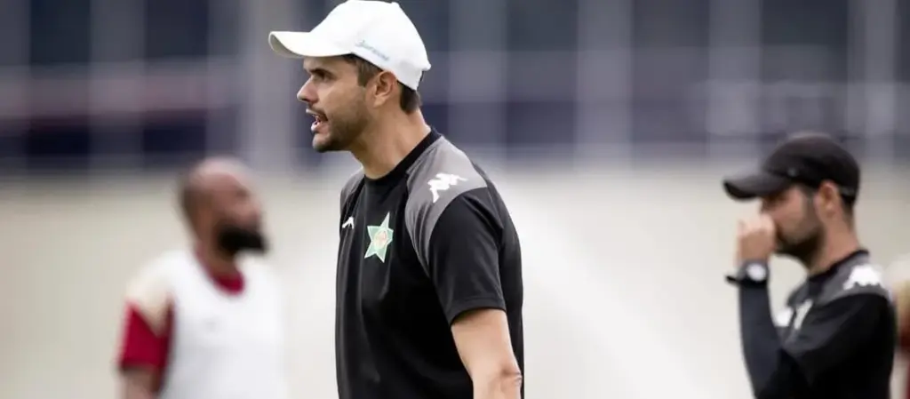 Alex Nascif durante treino da Lusa (Foto: Matheus Sanches-Portuguesa)