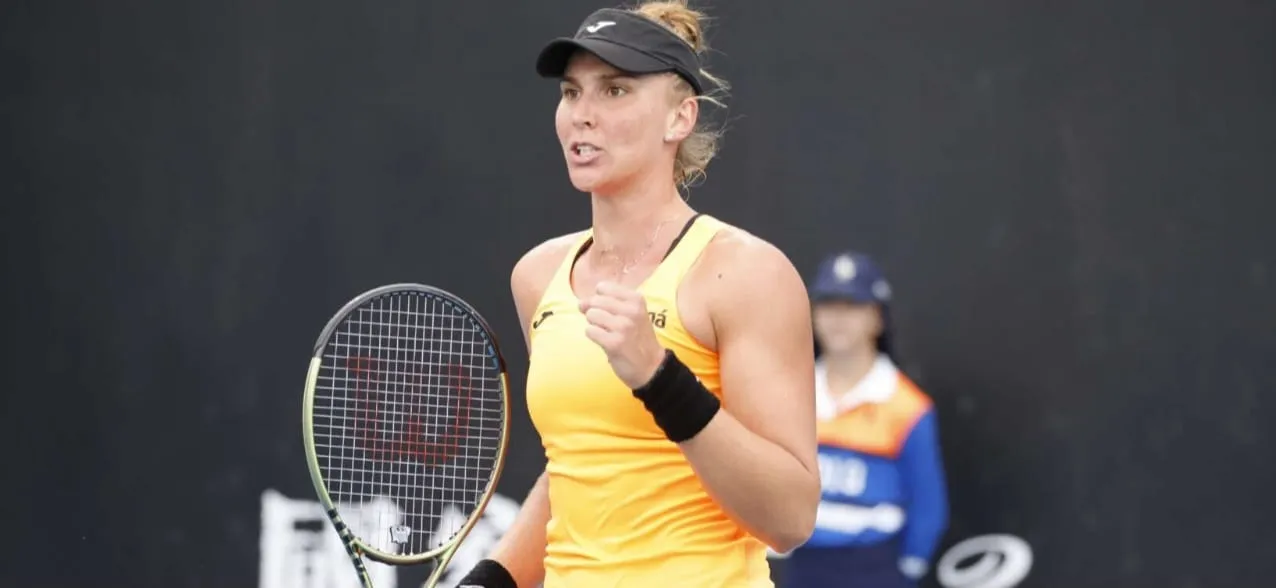 Bia Haddad em ação