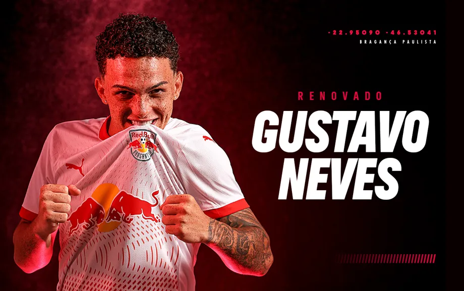 Bragantino renova com Gustavo Neves