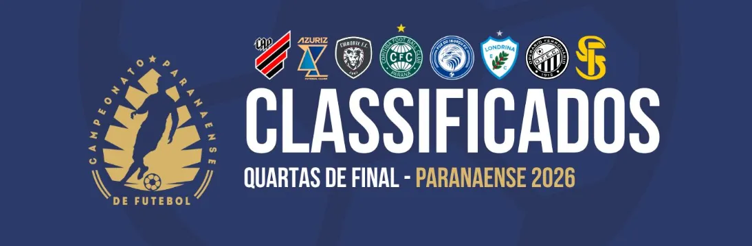 Classificados às quartas de final - Foto: Divulgação/Federação Paranaense de Futebol