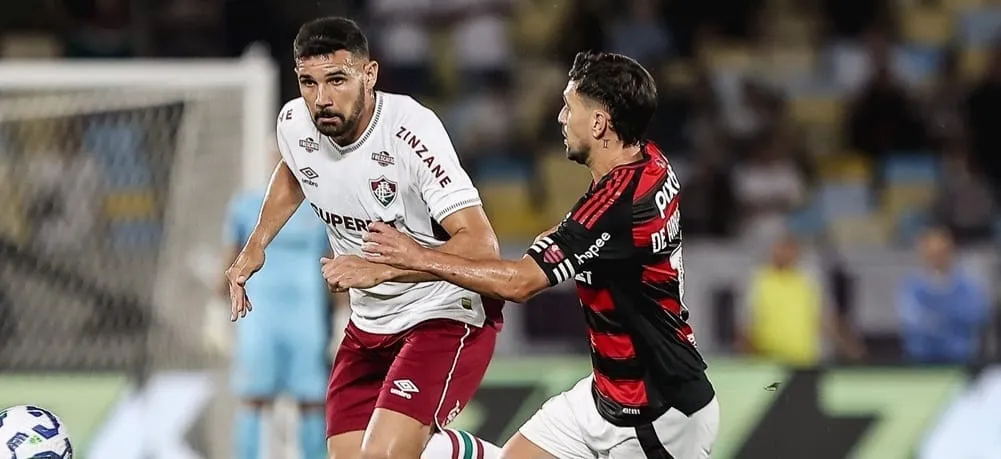 Ignácio e Arrascaeta em Flamengo x Fluminense (Foto: Lucas Merçon-FFC)