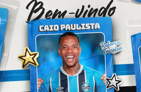 Grêmio oficializa contratação do lateral Caio Paulista