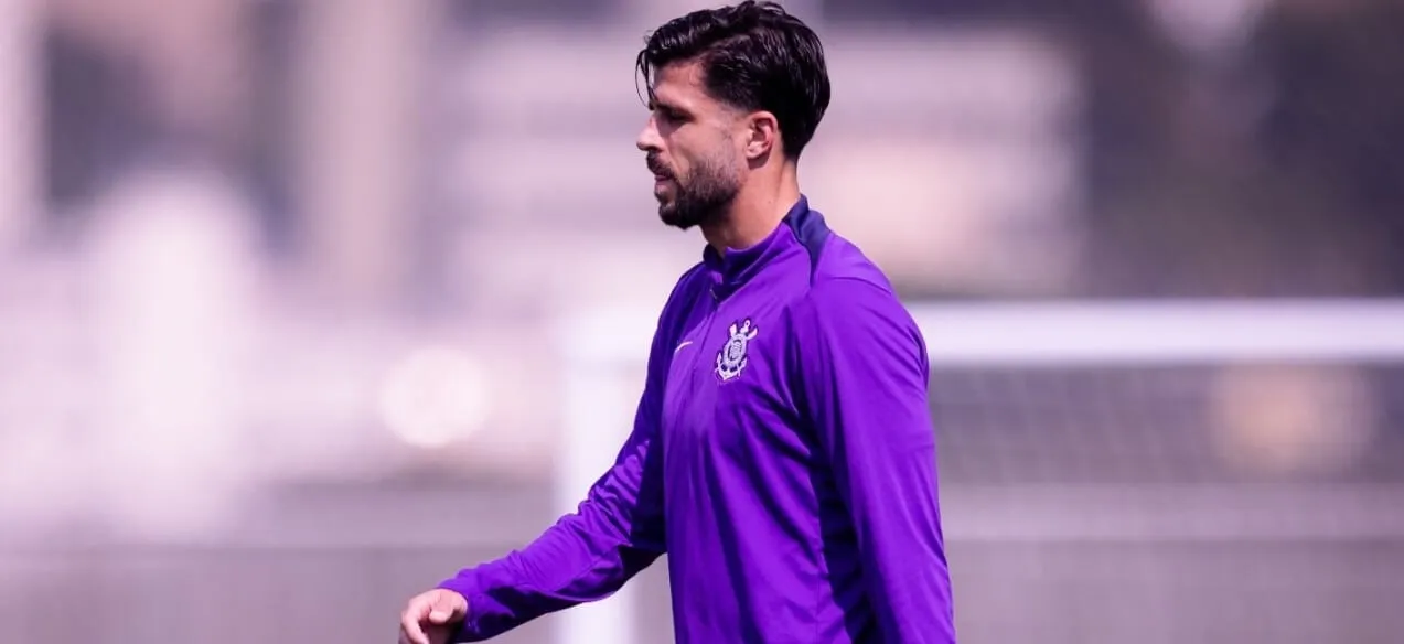 Héctor Hernánndez durante treino do Corinthians (Foto: Rodrigo Coca-SCCP)