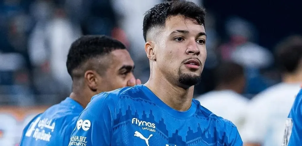 Marcos Leonardo em ação (Foto: Divulgação/Al-Hilal)