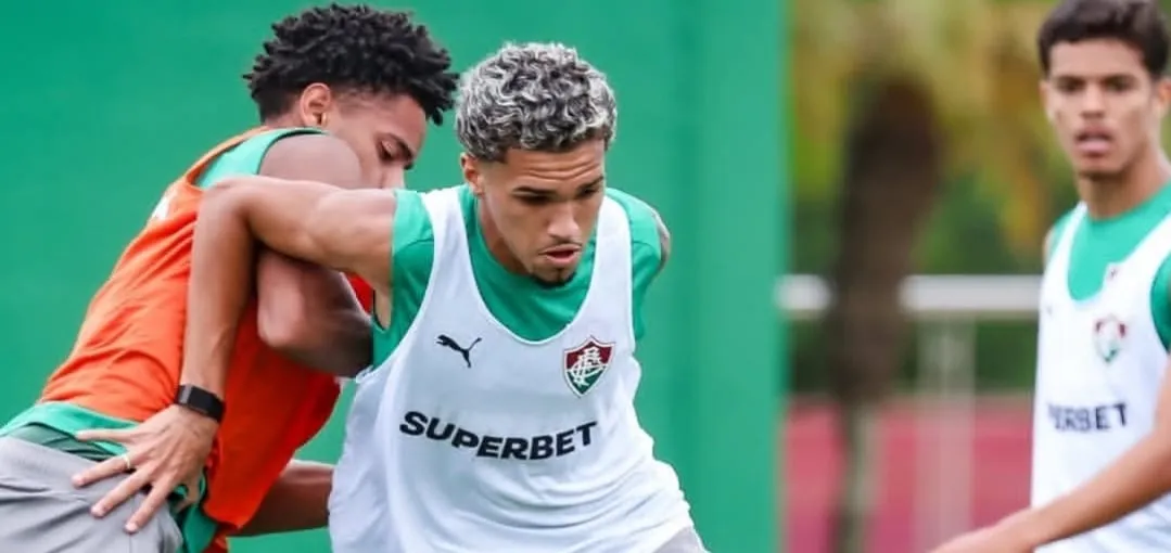 Jogadores do Fluminense durante treino (Foto: Marcelo Gonçalves-FFC)