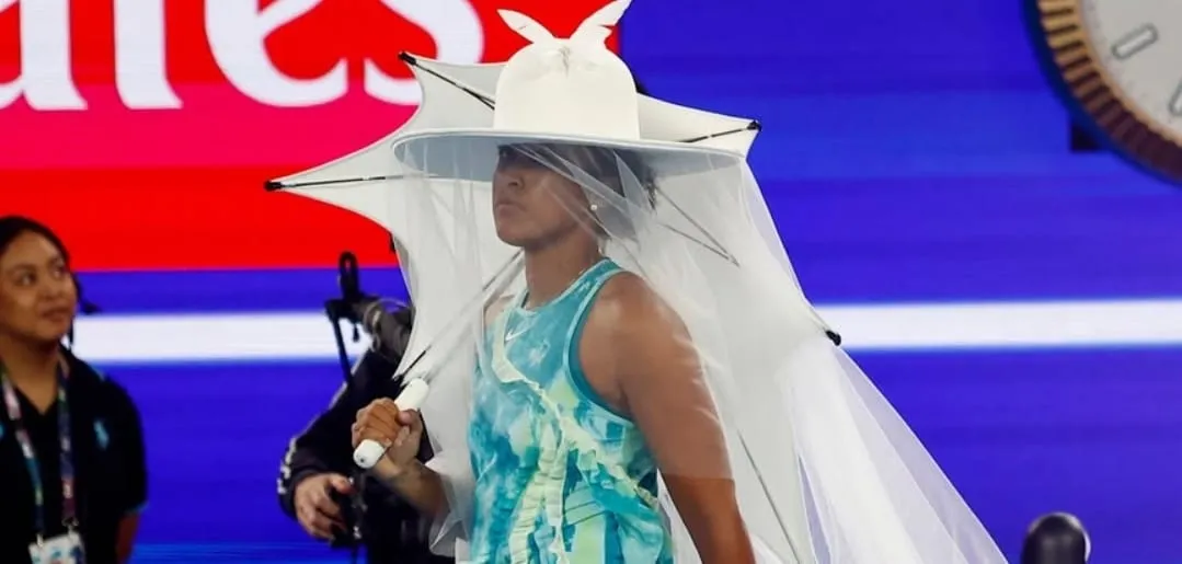 Naomi Osaka antes do duelo contra Antonio Ruzic (Foto: Divulgação-Australian Open)