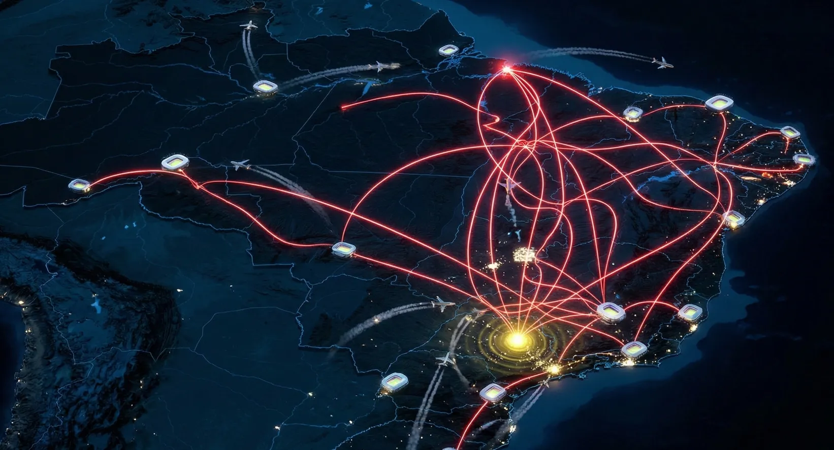 O mapa da logística no Brasileirão 2026