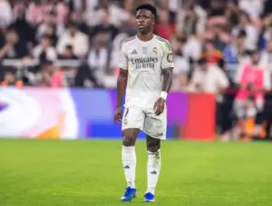 Vini Jr. bate boca com Simeone em Real Madrid x Atlético de Madrid